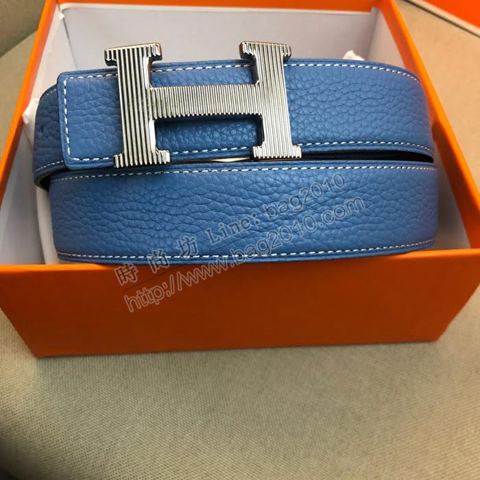 HERMES皮帶 原單正品 雙面原版皮 精品鋼扣 愛馬仕男士腰帶  hgh1992